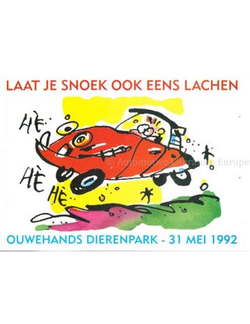 LAAT JE SNOEK OOK EENS LACHEN (OUWEHANDS DIERENPARK 31 MEI, Boeken, Nieuw, Author