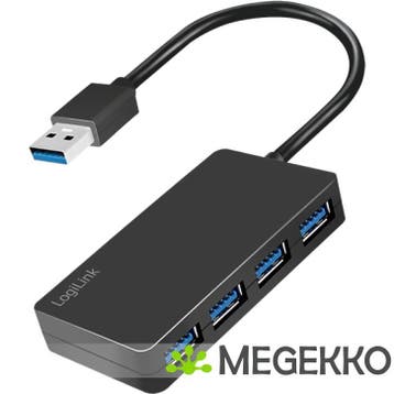 LogiLink UA0396 interface hub USB 3.2 Gen 1 (3.1 Gen 1), Computers en Software, USB Sticks, Verzenden, Nieuw, Logilink
