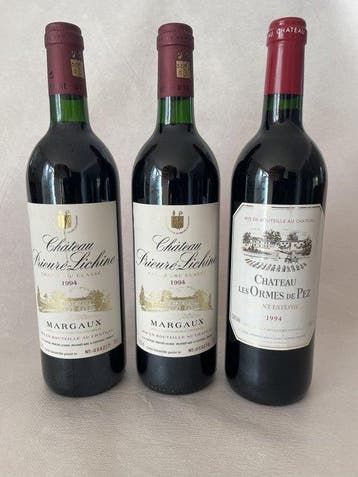 1994 x 2 Château Prieuré-Lichine & Château Les Ormes de Pez, Nieuw