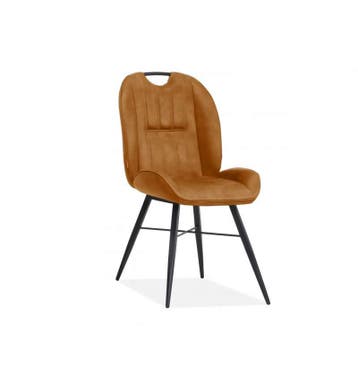 Eetkamerstoel Shelton - eetkamerstoelen - Cognac, Nieuw, Overige materialen