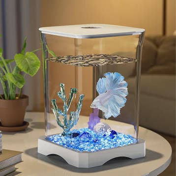 Mini Aquarium Starter Kit voor Betta Vissen & Goudvissen - C, Verzenden, Nieuw
