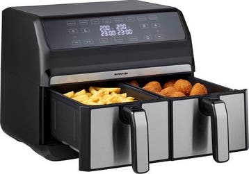 KOOPJESHOEK Inventum GF800HLD Dubbele Airfryer XXL - 8L - Du, Verzenden, Nieuw