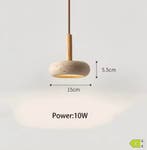 Travertijn Hanglamp – Moderne Natuursteen LED Binnenlamp, Verzenden, Nieuw