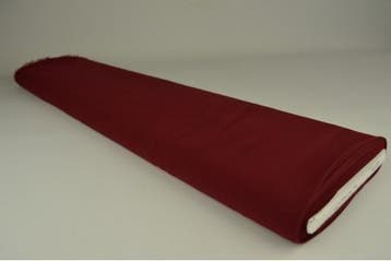 Bordeaux rood chiffon stof  - 15 of 50 meter rol, 120 cm of meer, Ophalen of Verzenden, Polyester, Rood