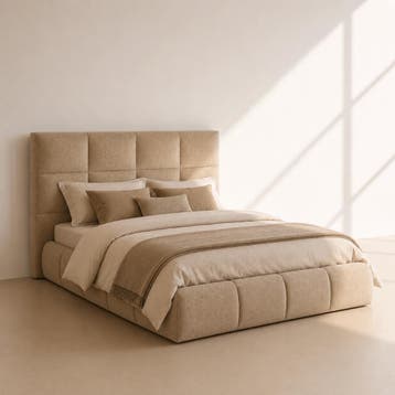 ARCTIC LIVING® Valkea Gestoffeerd Opbergbed - 160 x 200, Nieuw