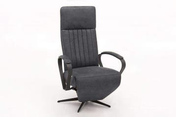 Relaxfauteuil Heukelum - relaxfauteuils - Grijs, Nieuw, Grijs, Stof