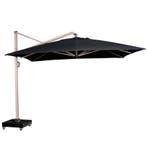 Icon premium zweefparasol 350x350 cm oak mast faded black, Ophalen of Verzenden, Nieuw