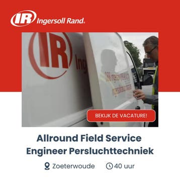 Vacature Allround Field Service Engineer Persluchttechniek, Vacatures, 33 - 40 uur, MBO, Vanaf 3 jaar, Vast contract