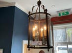 Online veiling: 2x hanglamp met glazen cilinderkap, Huis en Inrichting, Lampen | Hanglampen, Gebruikt