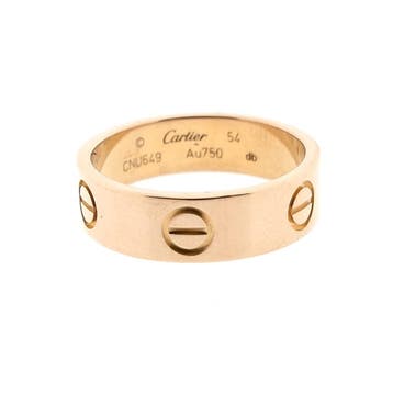 Roségouden ring; Cartier, Sieraden, Tassen en Uiterlijk, Ringen, Gebruikt, Ophalen of Verzenden, 17 tot 18, Dame