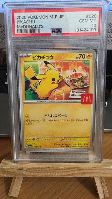 Pokémon - 1 Graded card - Pikachu McDonalds Promo 20 - PSA, Nieuw