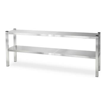 HCB Pro-line Dubbele etagère brug - 160 x 30 x 65 cm - RVS, Verzenden, Nieuw in verpakking