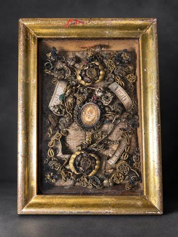 Reliekhouder - Hout, Glas - 1800-1850 - Sint-Matthias