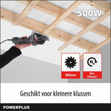 Powerplus elektrische mini invalzaag POWE30040 - 500W, Ophalen of Verzenden, Zo goed als nieuw