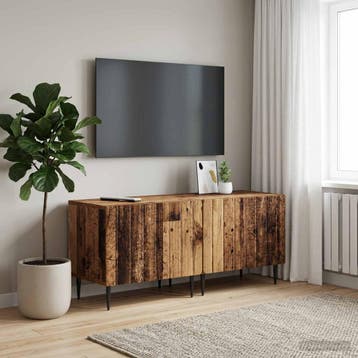 vidaXL Tv-meubel Oud hout Bewerkt hout, Minder dan 50 cm, Verzenden, Nieuw, Minder dan 100 cm