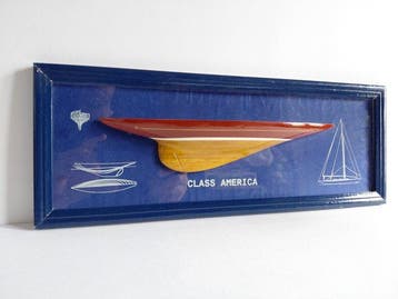 Halfmodel - Demi coque décorative en bois, 38 cm, Class