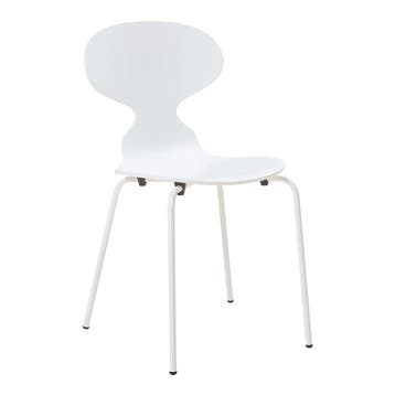 Eetkamerstoelen Kil set van 4 wit [en.casa], Verzenden, Nieuw