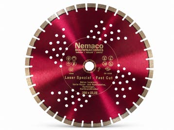 Nemaco diamantzaagblad beton 230 x 22,2 mm extra snel, Ophalen of Verzenden, Overige typen