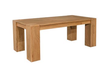 Salontafel MAKASSAR 100cm mangohout crème beige - 48652, Ophalen of Verzenden, Nieuw