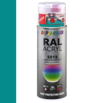 Dupli-Color Ral Acryl Ral 5018 Turquoise Hoogglans 400 ml, Ophalen of Verzenden, Nieuw
