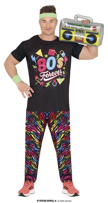 80s Forever Outfit Rainbow Heren, Ophalen of Verzenden, Nieuw