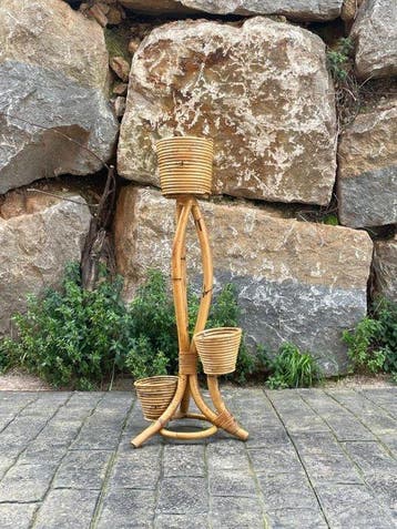 Standaard - Bamboe, Rattan - Boho-Chic uit het midden van de, Antiek en Kunst, Curiosa en Brocante