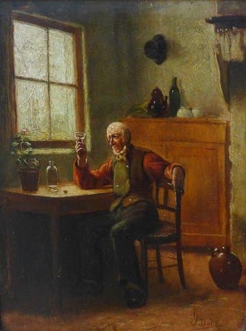 Jacques (Jaak) Doré (1861–1929) - Proostende oude man bij
