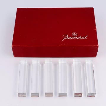 Baccarat - NO RESERVE - Messensteun (6) - Kristal