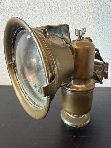 Scharlach D.R.G.M - Lantaarn - Messing - carbidlamp voor