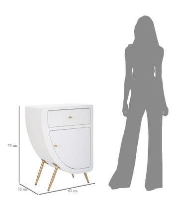 HOOG NACHTKASTJE VENUS CM 60X32X79, Ophalen of Verzenden, Nieuw