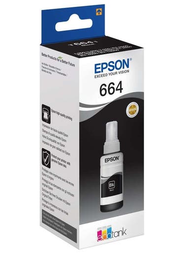 Epson 664 Ecotank Black ink bottle (70ml) (Ink cartridges), Verzenden, Nieuw, Overige typen