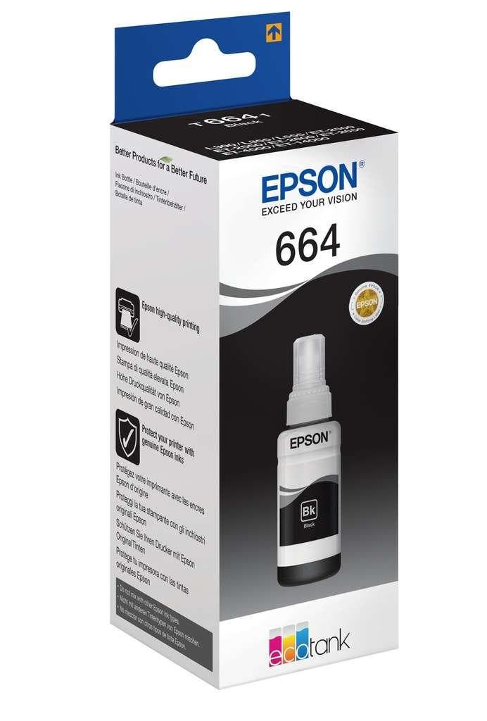 Epson 664 Ecotank Black ink bottle (70ml) (Ink cartridges), Computers en Software, Printerbenodigdheden, Overige typen, Nieuw