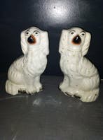 Beeld, STAFFORD HONDJES - 19.5 cm - Keramiek - 1900