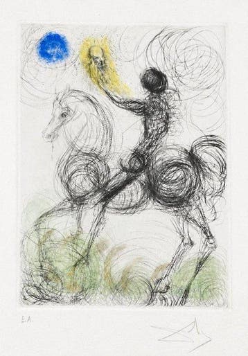 Salvador Dali (1904-1989) - Faust – Knight and Death