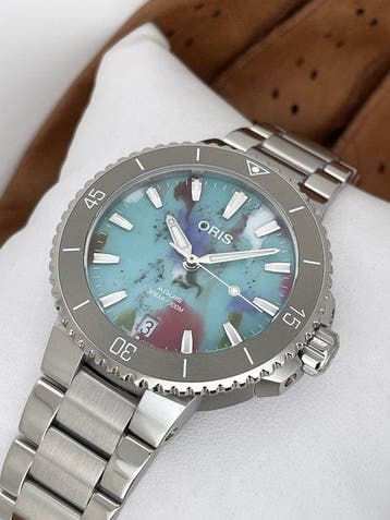 Oris - Aquis Date Upcycle Automatic - 01 733 7770 4150-Set -, Nieuw