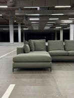 Minotti Andersen Hoekbank | Groen (NIEUWSTAAT), 300 cm of meer, Ophalen of Verzenden, Zo goed als nieuw, Bank Hoekbank Bankstel Bankje Loungebank Banken Chaise Lounge 