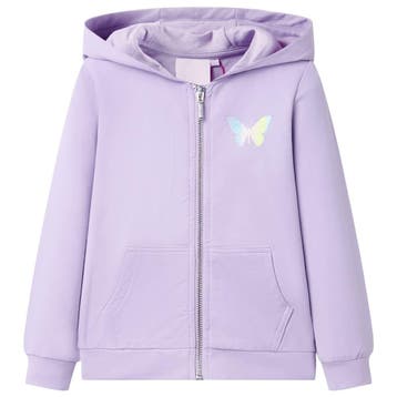 vidaXL Kindervest met capuchon 104 lila, Verzenden, Nieuw