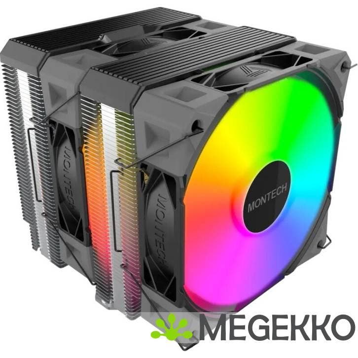 Montech NX600 ARGB Zwart, Computers en Software, Computerkoelers, Nieuw, Verzenden