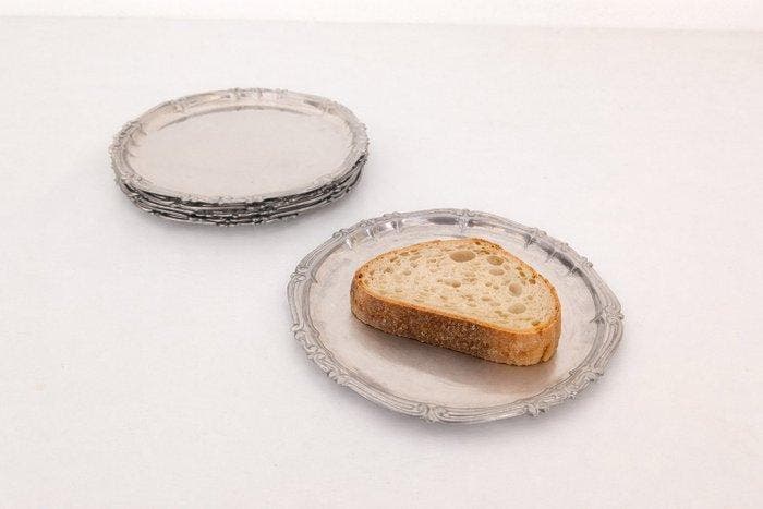 Mepra - Tafelservies voor 6 (6) - Staal - Broodgerechten, Antiek en Kunst, Antiek | Meubels | Tafels