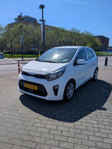 Kia Picanto 1.0 MPi 67pk 5-zits 2022 Wit, Auto's, Keurmerk '100% Onderhouden', Dealer onderhouden, Zwart, Met garantie (alle)