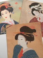 Paneel (3) - set van 3 exclusieve chinoiserie-panelen -, Antiek en Kunst