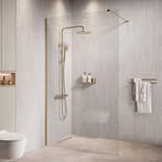 Douchewand Florida 100 x 200 cm Goud – Inloopdouche 8 mm, Verzenden, Nieuw, Douche