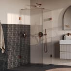 Brauer Void - Carving Douchecabine met Draaideur - Helder, Ophalen of Verzenden, Nieuw, Rvs