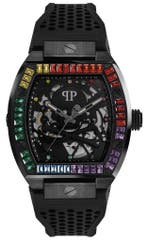 Philipp Plein PWBAA0621 The $keleton horloge 44 mm, Overige merken, Staal, Verzenden, Polshorloge
