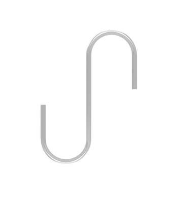 100 stuks - S-Haak / Ophanghaak - 4cm - Verzinkt Staal -...
