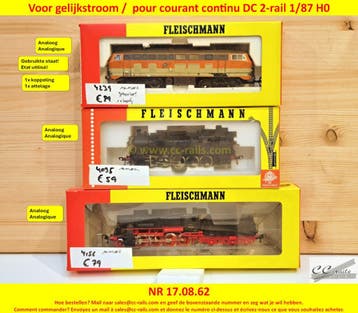 Gelijkstroom modeltreinen 2dehands Roco Fleischmann Trix, Ophalen of Verzenden, Gebruikt, Gelijkstroom, Overige merken
