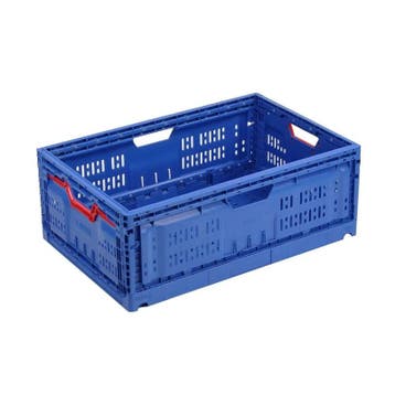 Klapkrat 600x400x230 mm 43 liter blauw, 40 liter of meer, Ophalen of Verzenden, Nieuw, Kunststof