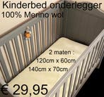 Kinderbed Onderlegger 100% MERINO WOLLEN deken € 29,95 WOL, Ophalen of Verzenden, Nieuw