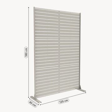 Scheidingswand Nodepp privacyscherm 180x120x40 cm knoflook b, Verzenden, Nieuw
