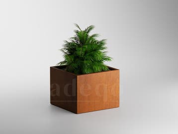 Adeqo cortenstaal plantenbak vierkant 80 x 80 x 60 cm, Tuin en Terras, Bloembakken en Plantenbakken, Minder dan 30 cm, Verzenden